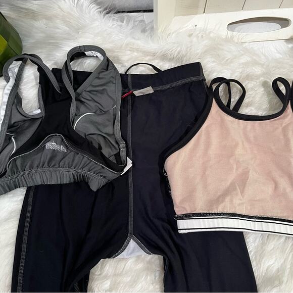 NEW ASICS Everlast Athletic Workout Gym Running Sports Bra Top Pants Set Bundle - Picture 6 of 16